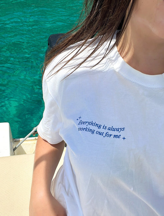 Sapphire Lucky Girl Tee