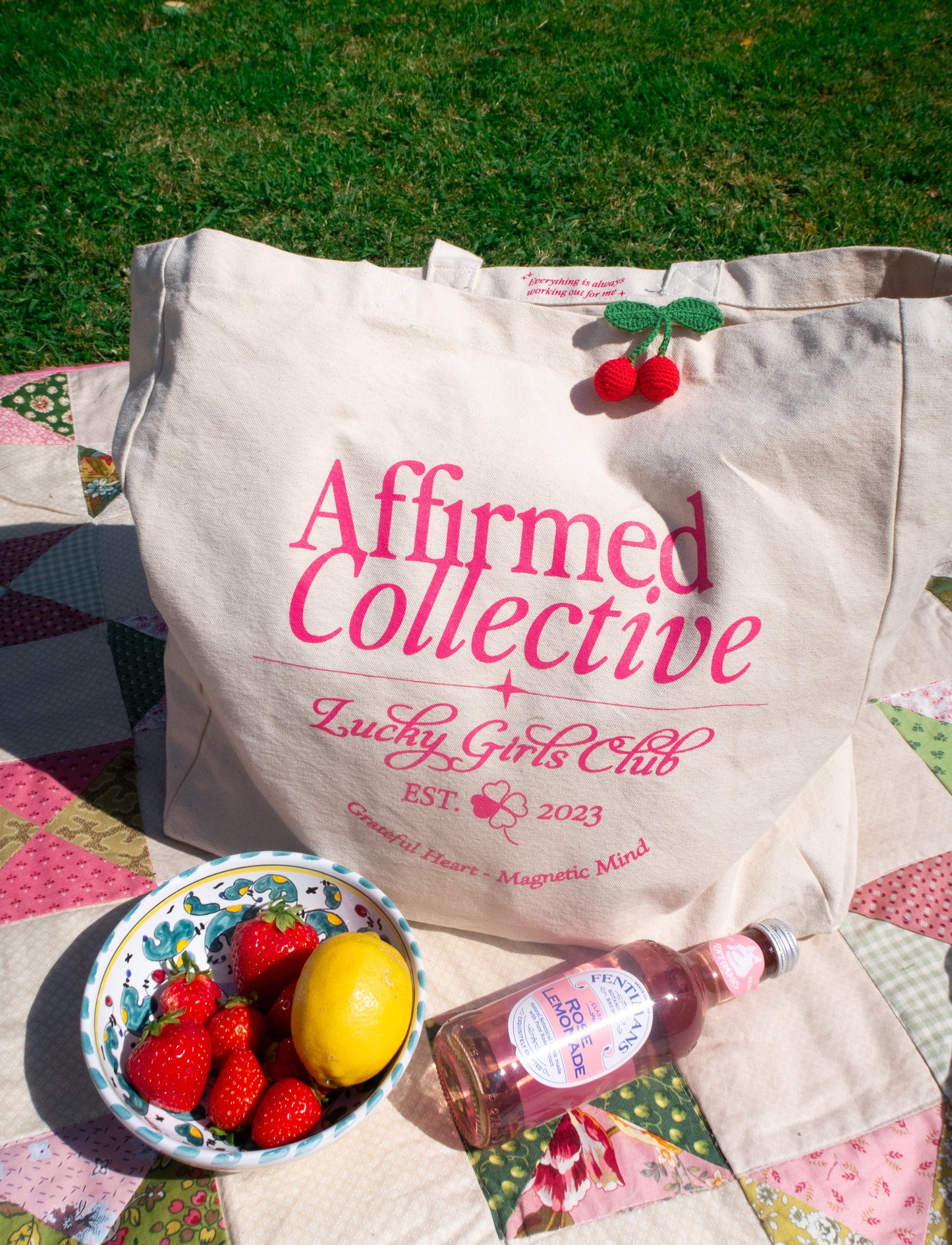 Watermelon Lucky Girl Tote
